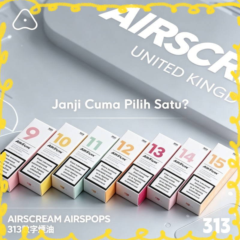 AIRSCREAM AIRSPOPS 313 數字煙油|多口味可選