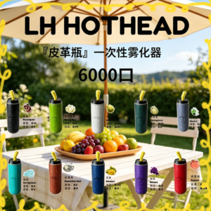 LH HOTHEAD皮革瓶｜6000口拋棄式電子煙｜多口味｜台灣現貨