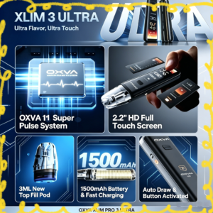 OXVA XLIM 3 ULTRA 電子煙主機 1500mAh 觸控螢幕煙桿