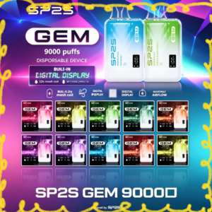 思博瑞 SP2S GEM 9000 口一次性拋棄式電子煙 多種口味