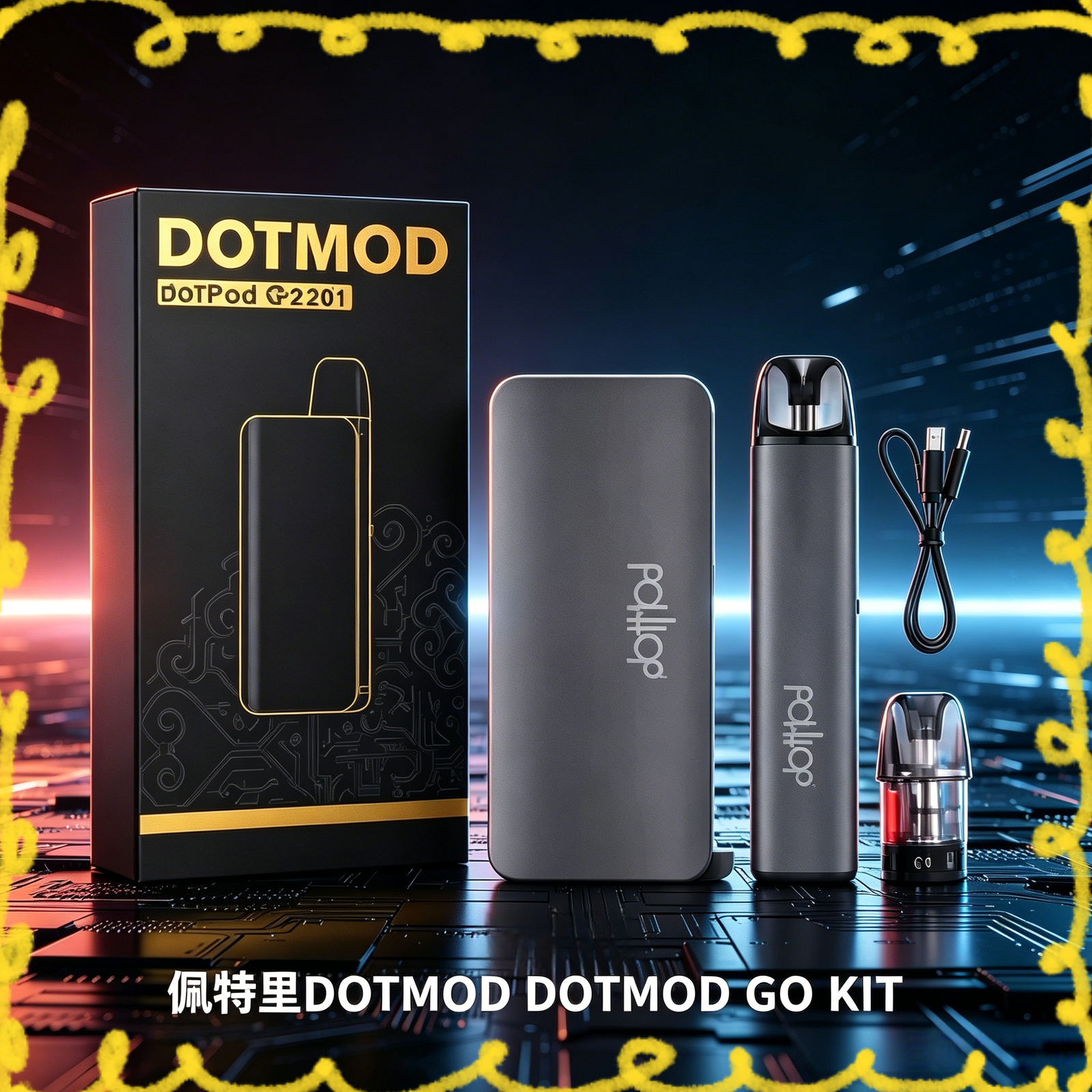 dotmod go kit 便攜式電子煙套裝 輕巧霧化設備
